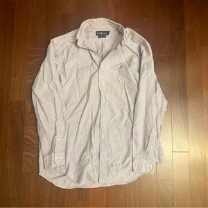 Polo Lavender Long Sleeve Button Up Top